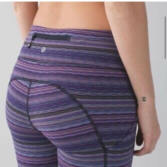 Lululemon Womens Speed Tight IV Size 4 Violet Purple Space Dye Twist Leggings - Picture 15 of 15